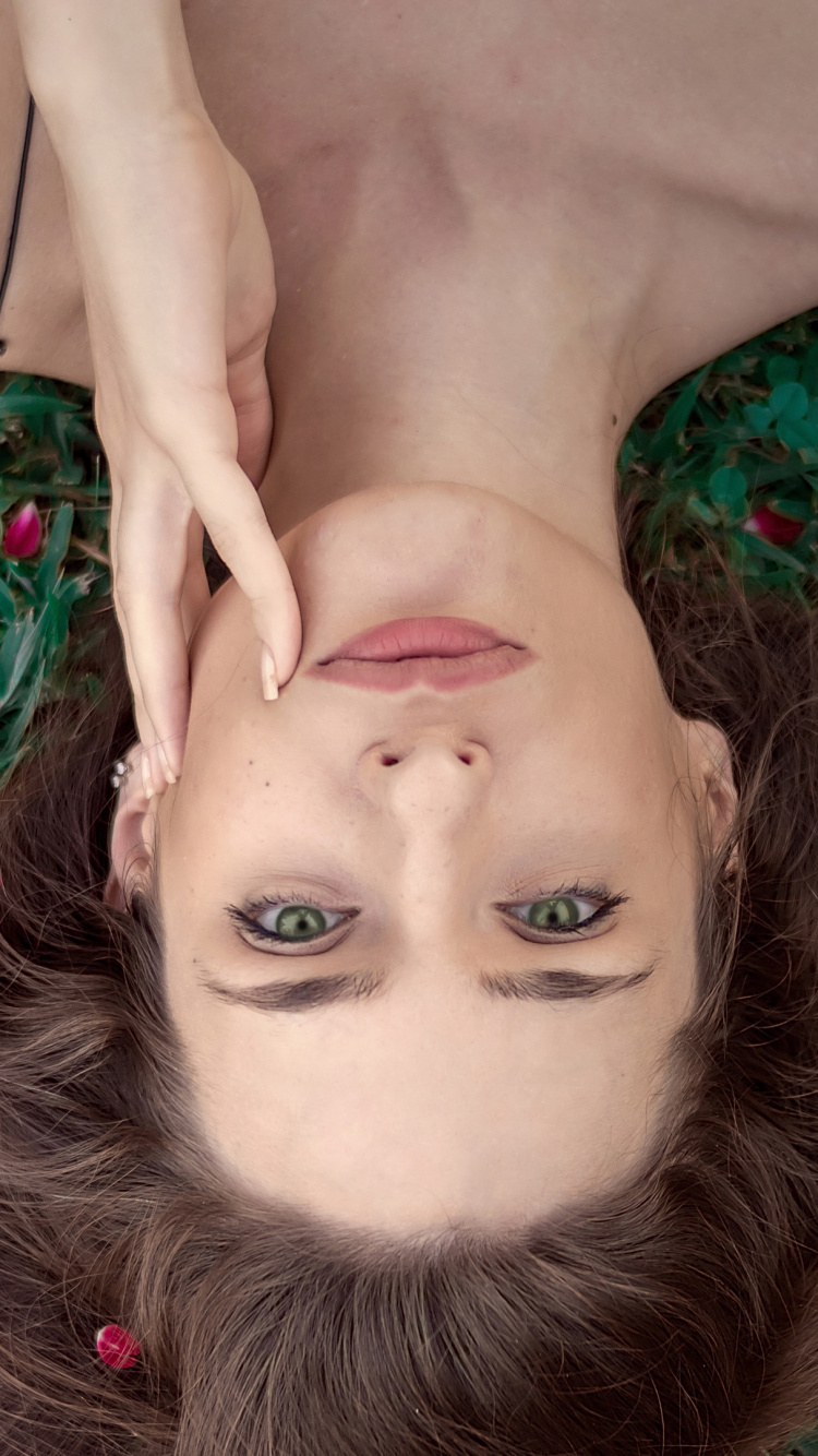 Beauty, Nose, Cheek, Skin, Lip. Wallpaper in 750x1334 Resolution