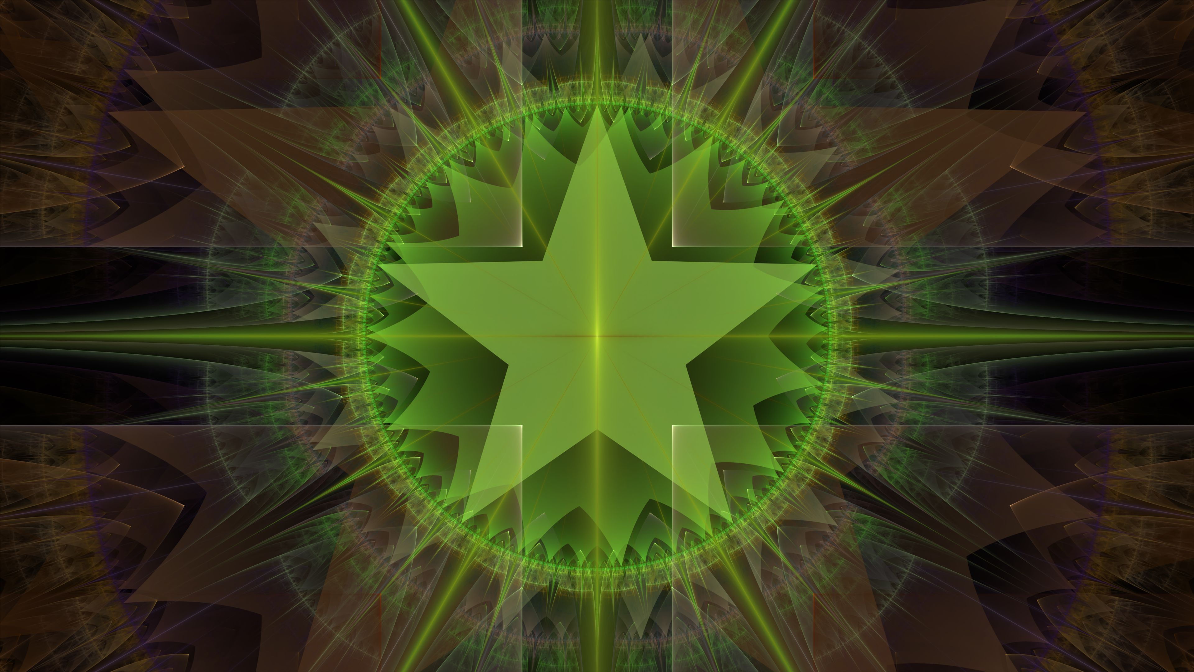 Arte Fractal, Fractal, Patrón, Forma, Planta Terrestre. Wallpaper in 3840x2160 Resolution