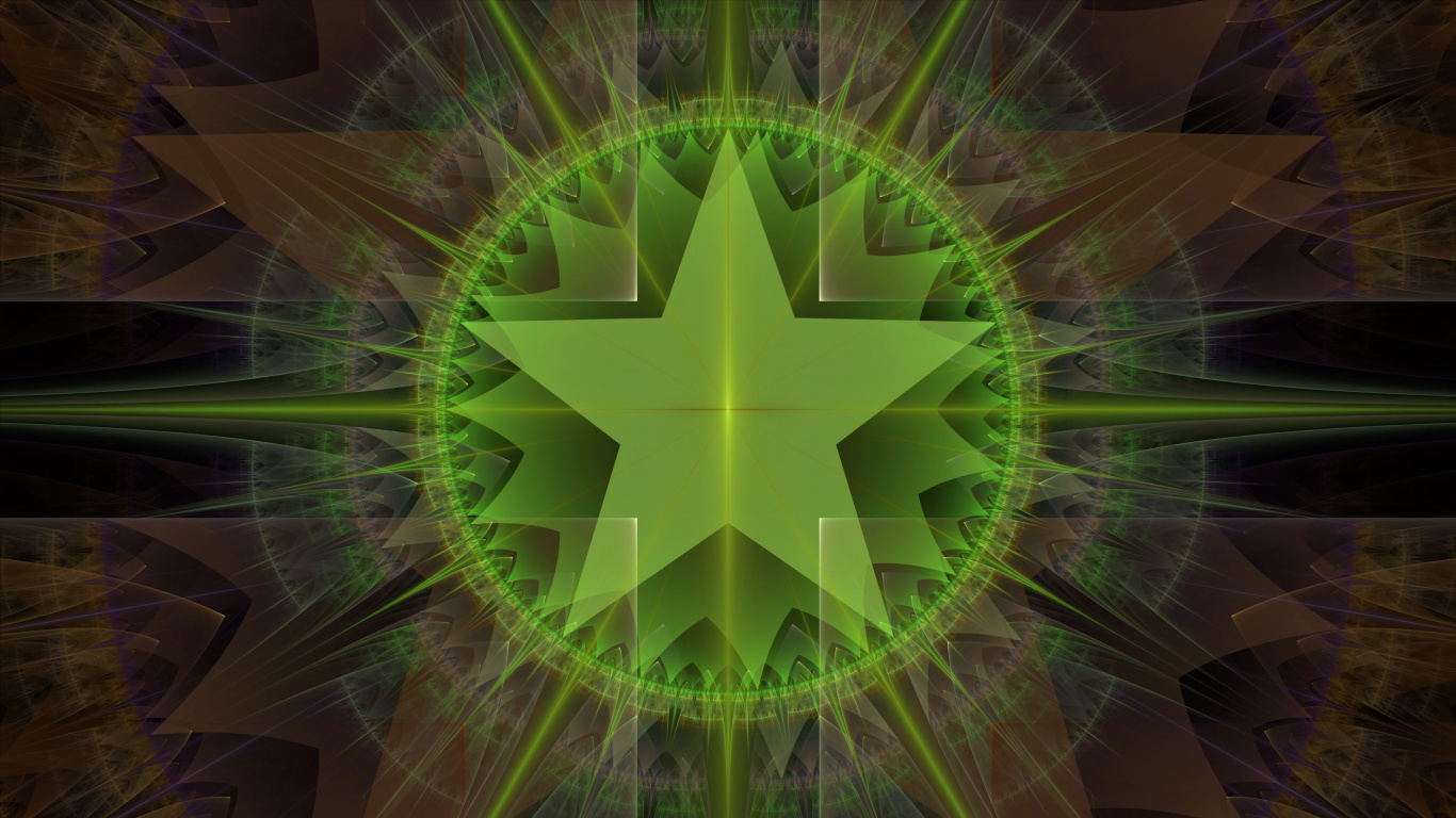 Fractal Art, Fractal, Pattern, Shape, Terrestrial Plant. Wallpaper in 1366x768 Resolution