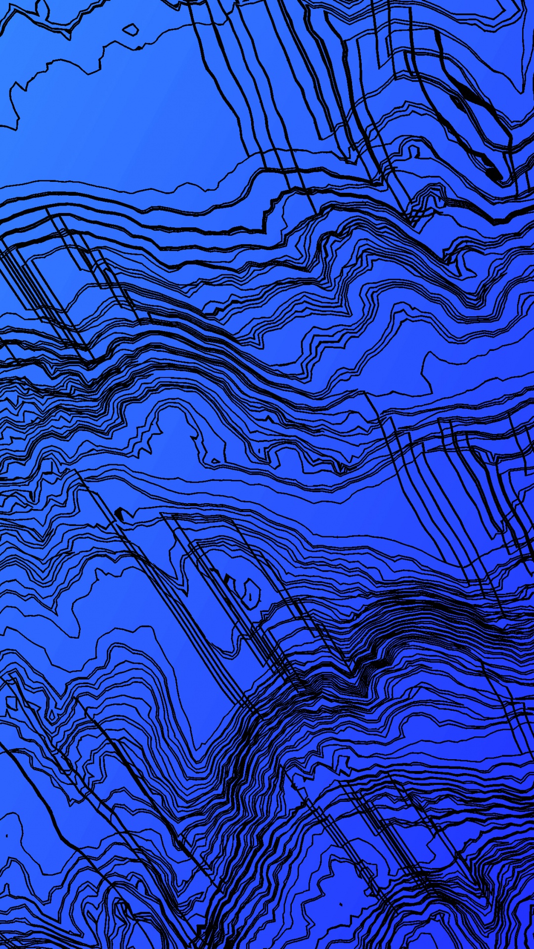 钴蓝色的, 电蓝色的, Azure, 像素2, 的边缘 壁纸 1080x1920 允许