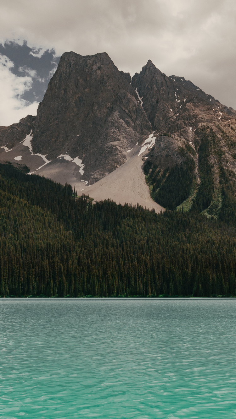 Mountain, Mountain Range, Mountainous Landforms, Body of Water, Nature. Wallpaper in 750x1334 Resolution