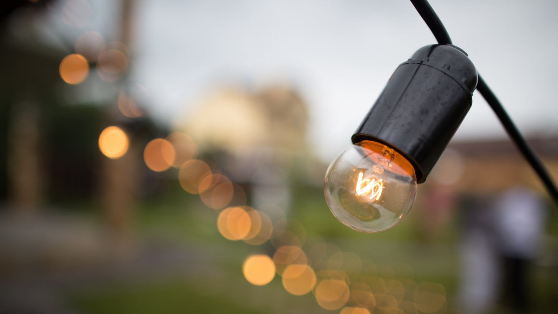 Garland, Incandescent Light Bulb, Street Light, Lamp, Light. Wallpaper in 1920x1080 Resolution