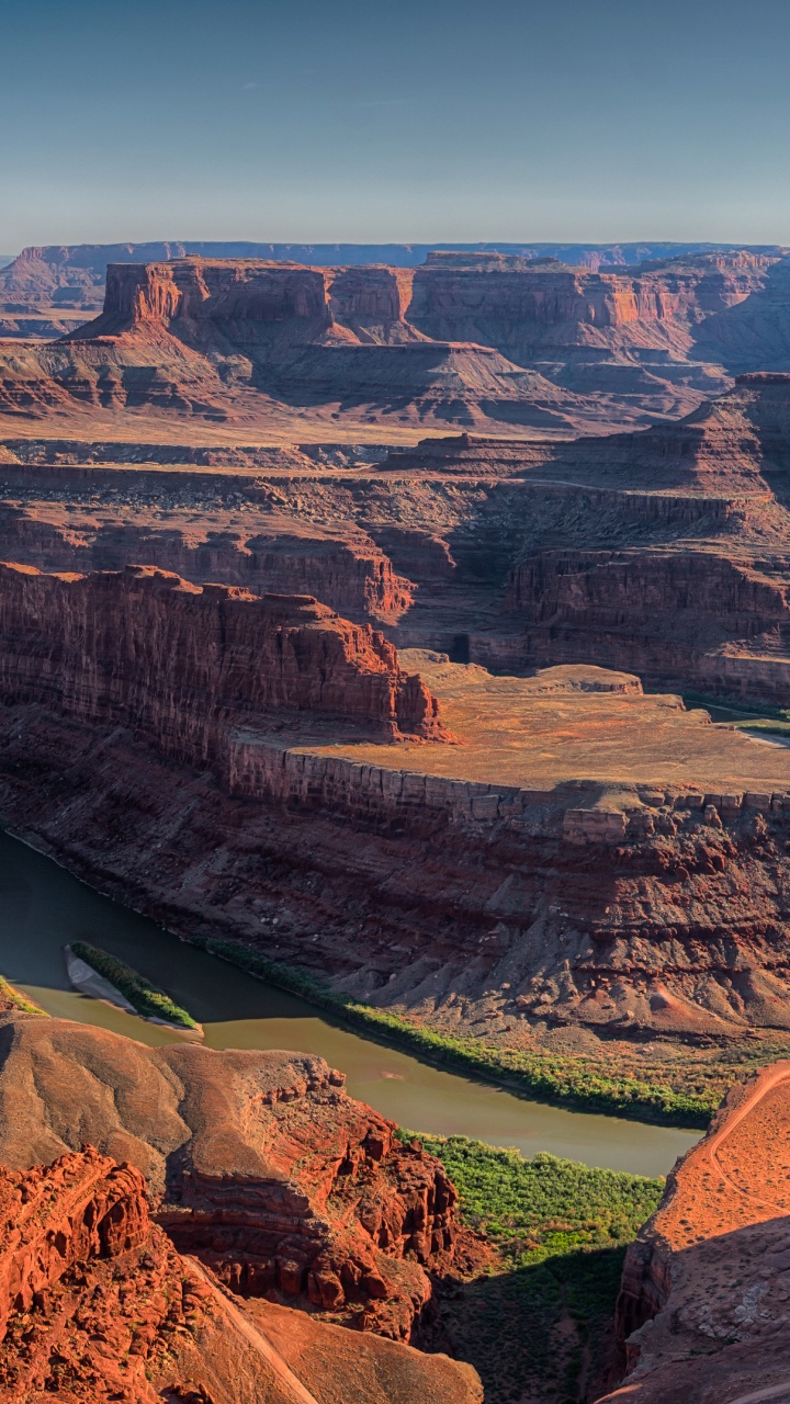 Aerial View of Brown and Green Mountains and Green Grass Field. Wallpaper in 720x1280 Resolution