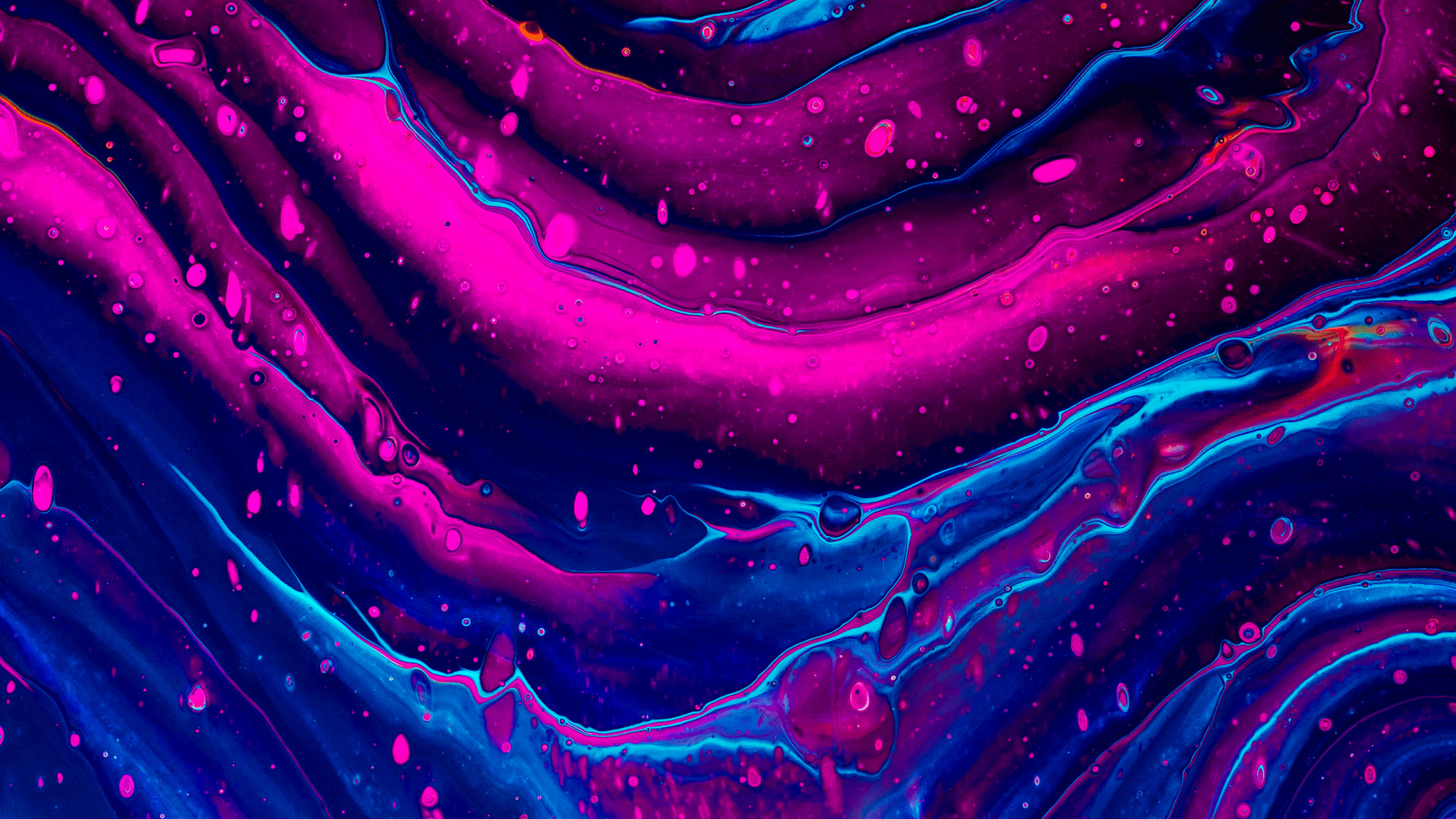 Abstract Art, Blue, Colorfulness, Purple, Liquid. Wallpaper in 1920x1080 Resolution