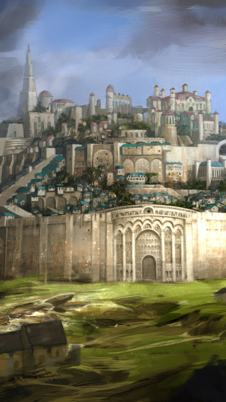 White and Blue Concrete Building. Wallpaper in 750x1334 Resolution