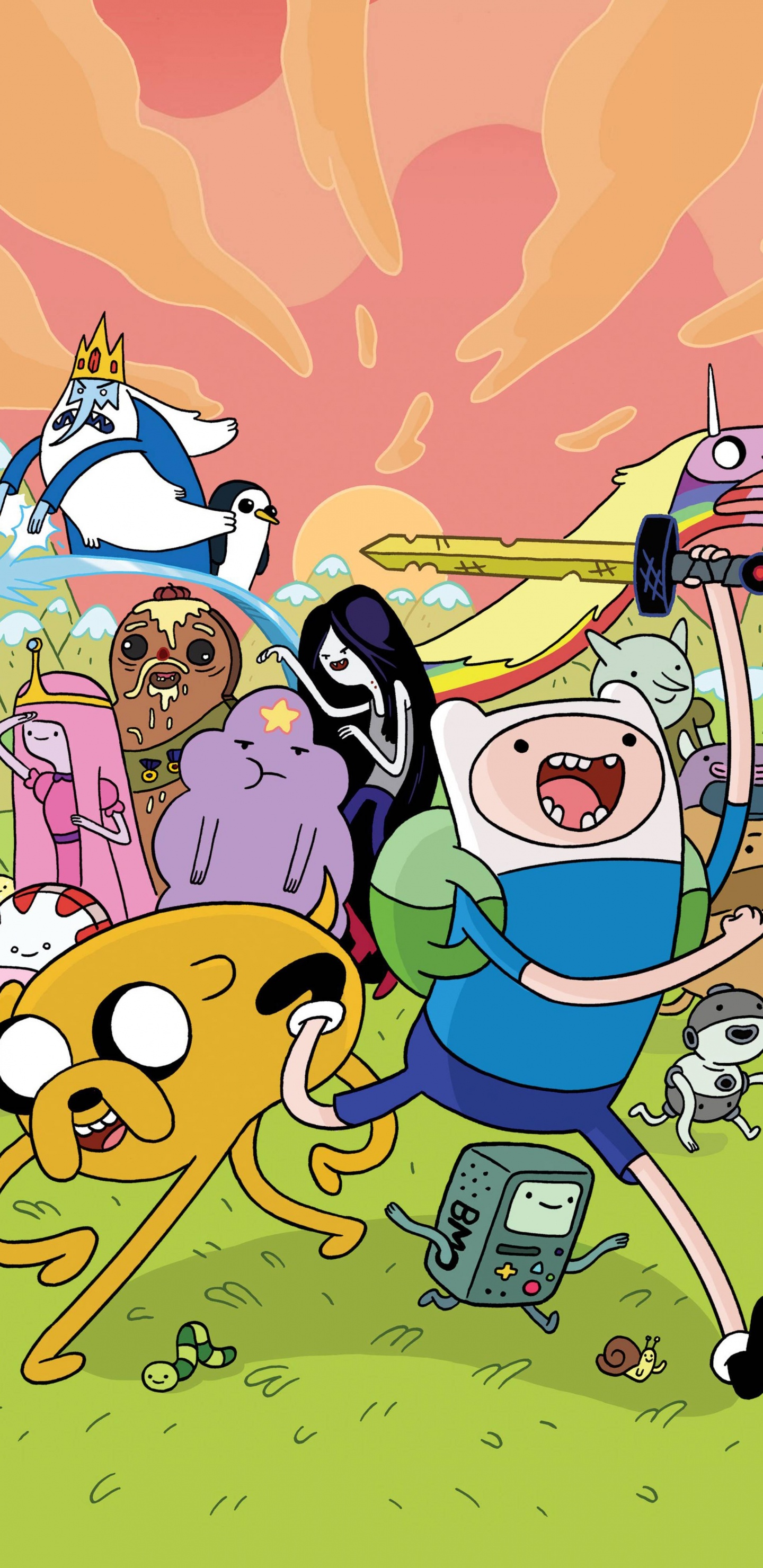 Marceline The Vampire Queen, Cartoon Network, Cartoon, Happy, Art. Wallpaper in 1440x2960 Resolution