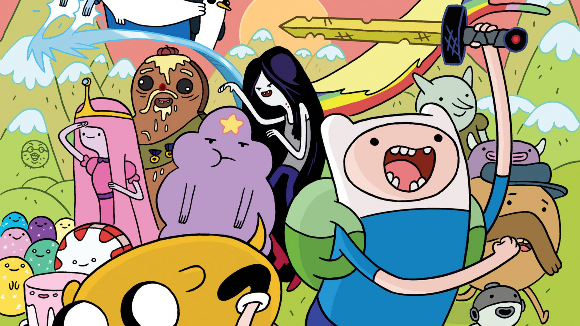 Marceline The Vampire Queen, Cartoon Network, Cartoon, Happy, Art. Wallpaper in 1920x1080 Resolution