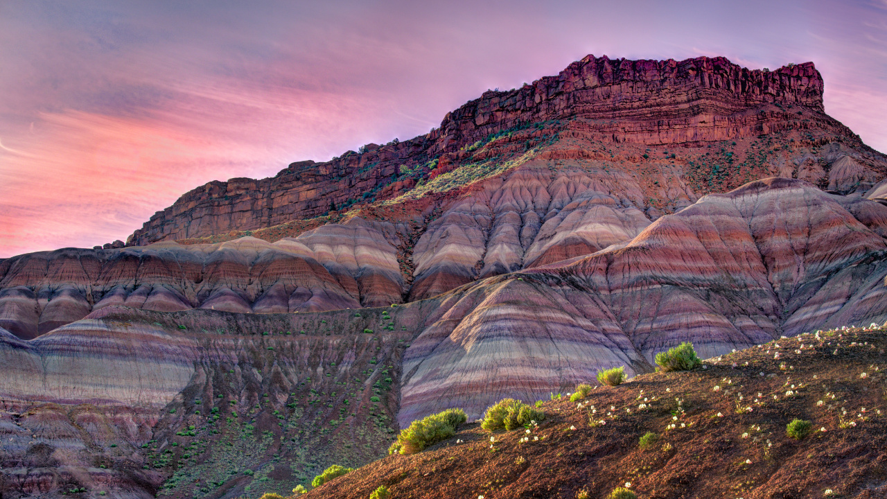 Vieux Paria de L'Utah, Paria, Cannabis, Rivière Paria, Tours de la Vierge. Wallpaper in 1280x720 Resolution