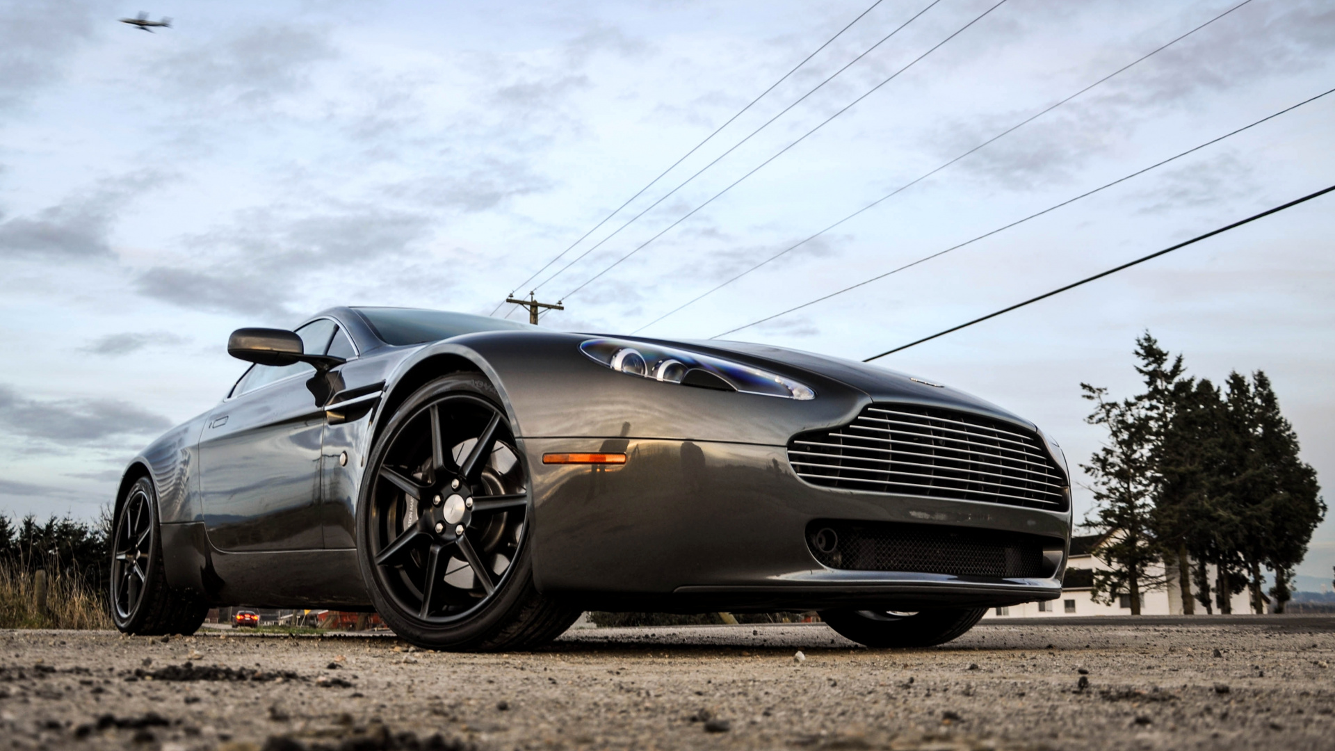 Black Porsche 911 on Road Under White Clouds. Wallpaper in 1920x1080 Resolution