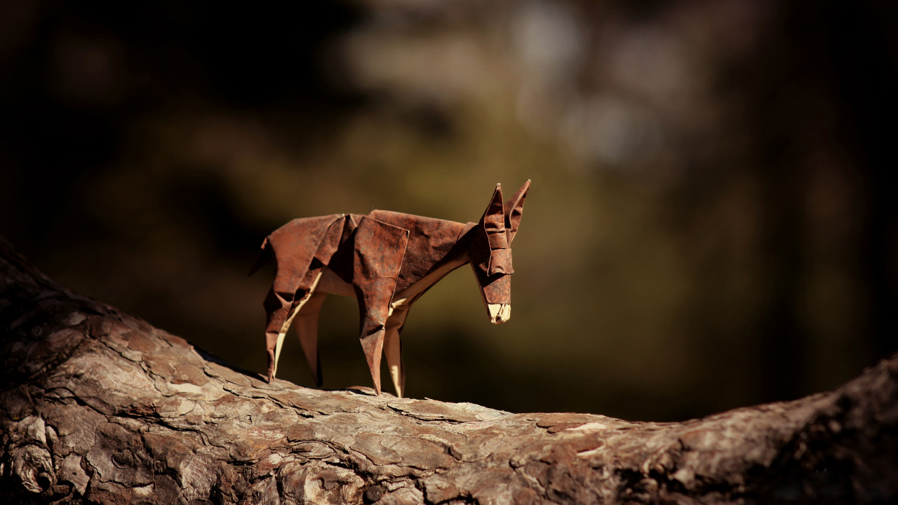 Brown Horse on Brown Rock. Wallpaper in 1280x720 Resolution