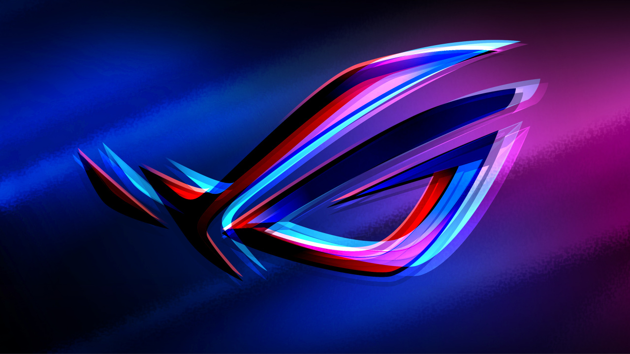 Asus, Blue, Electric Blue, Light, Graphic Design. Wallpaper in 1280x720 Resolution