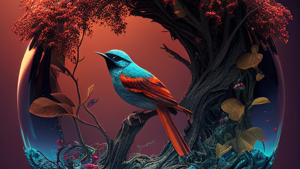 Marine Biology, Underwater Environment, Bird, Azure, Botany. Wallpaper in 1280x720 Resolution