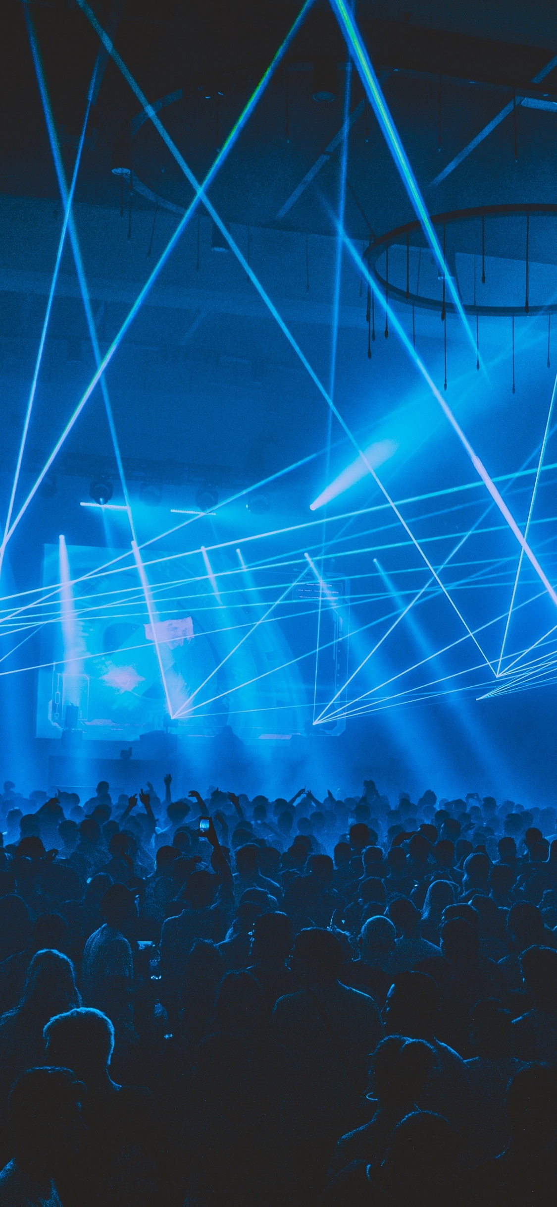 音乐会, 视觉效果的灯光, 光, 性能, 激光 壁纸 1125x2436 允许