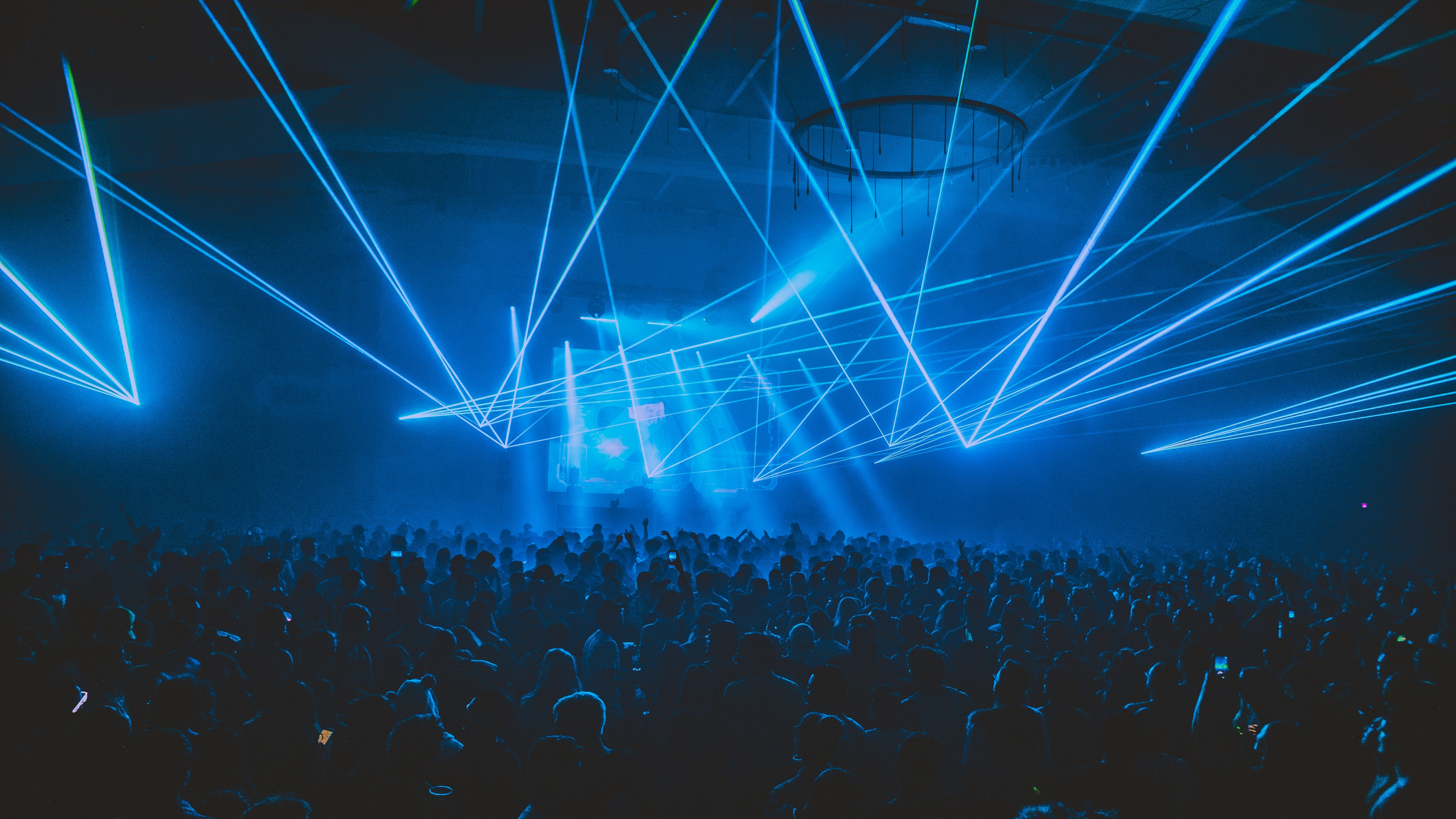 Konzert, Blau, Visual-Effekt-Beleuchtung, Licht, Leistung. Wallpaper in 3840x2160 Resolution