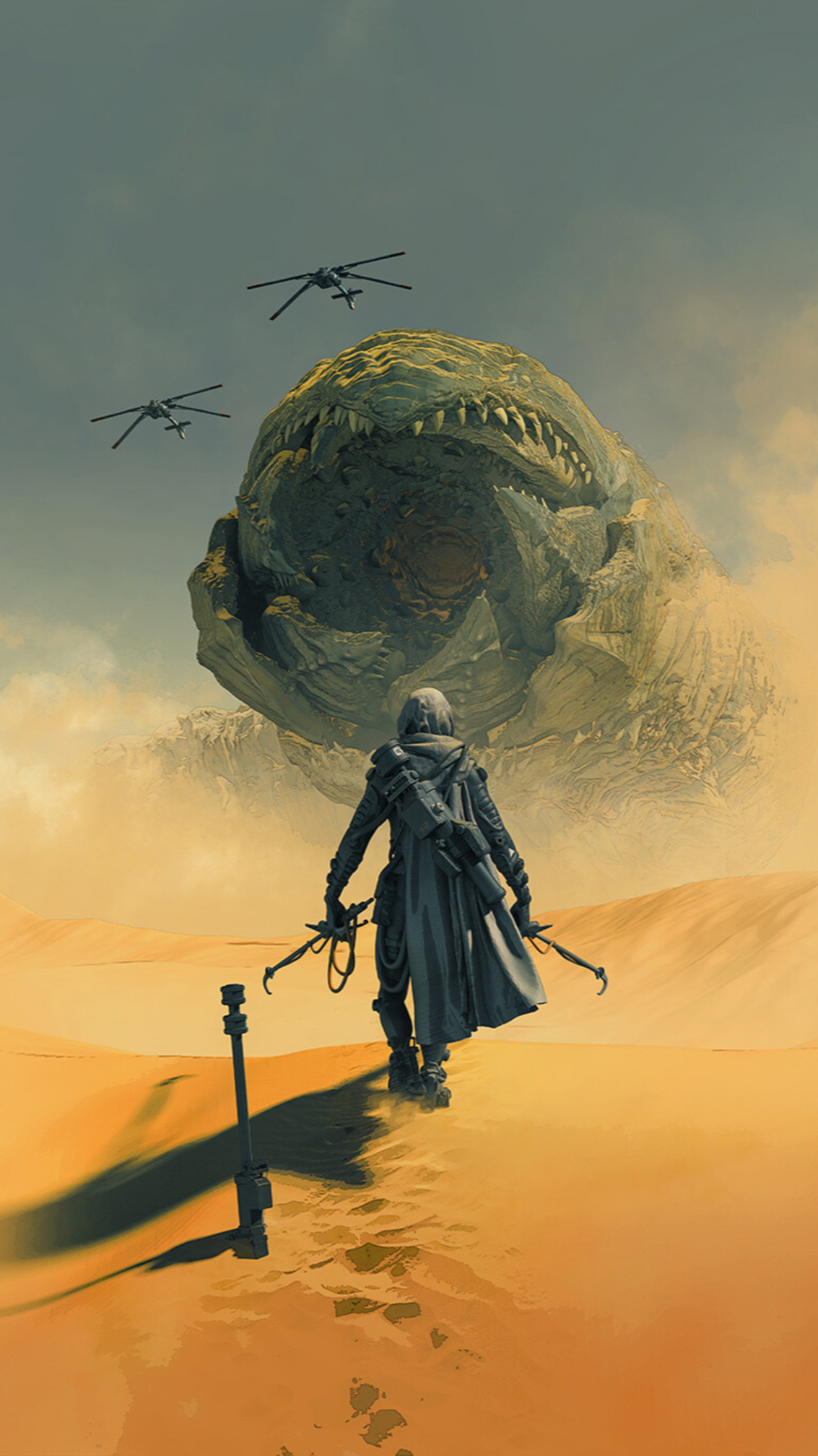 Duna, Duna de Pascua Blanca, Pablo Atreides, Arte, Artista. Wallpaper in 1080x1920 Resolution