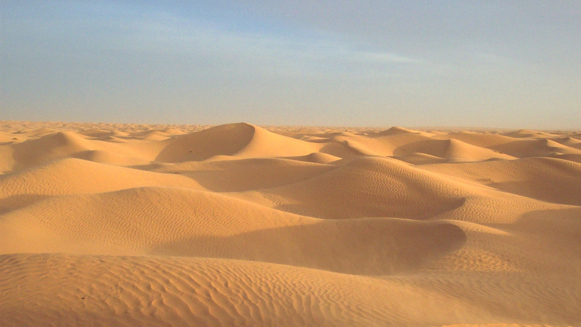Tagsüber Brauner Sand Unter Blauem Himmel. Wallpaper in 1920x1080 Resolution