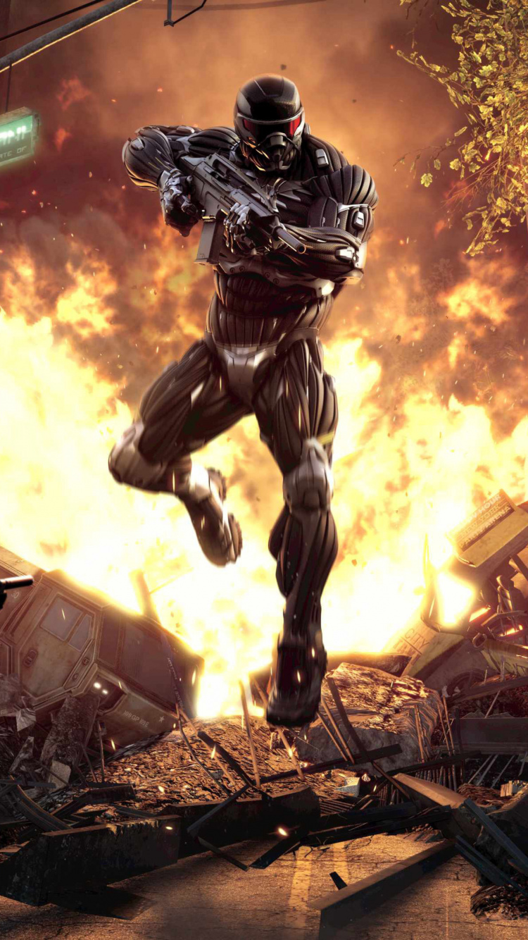 Crysis 2, Crysis, Shooter Game, Playstation 3, pc Game. Wallpaper in 750x1334 Resolution
