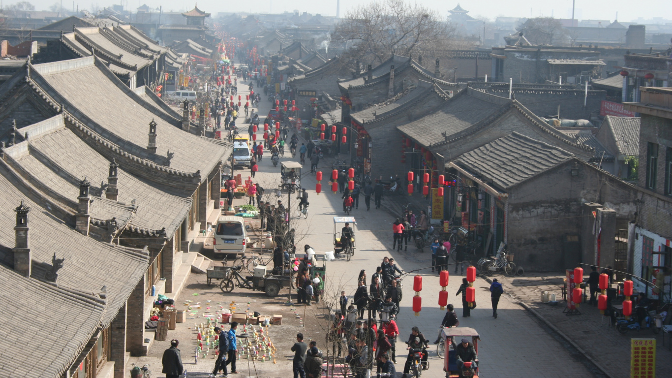 People Walking on Street During Daytime. Wallpaper in 1366x768 Resolution