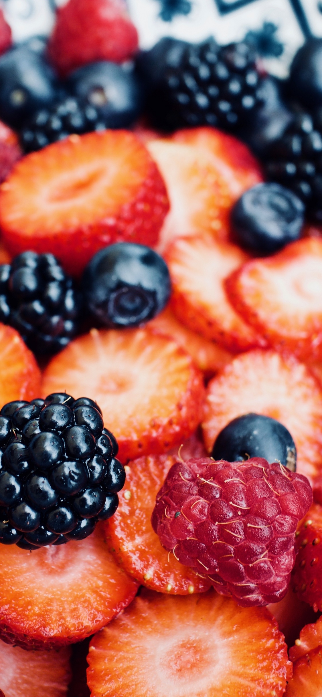 天然的食物, 食品, 水果沙拉, 超级, 健康 壁纸 1125x2436 允许