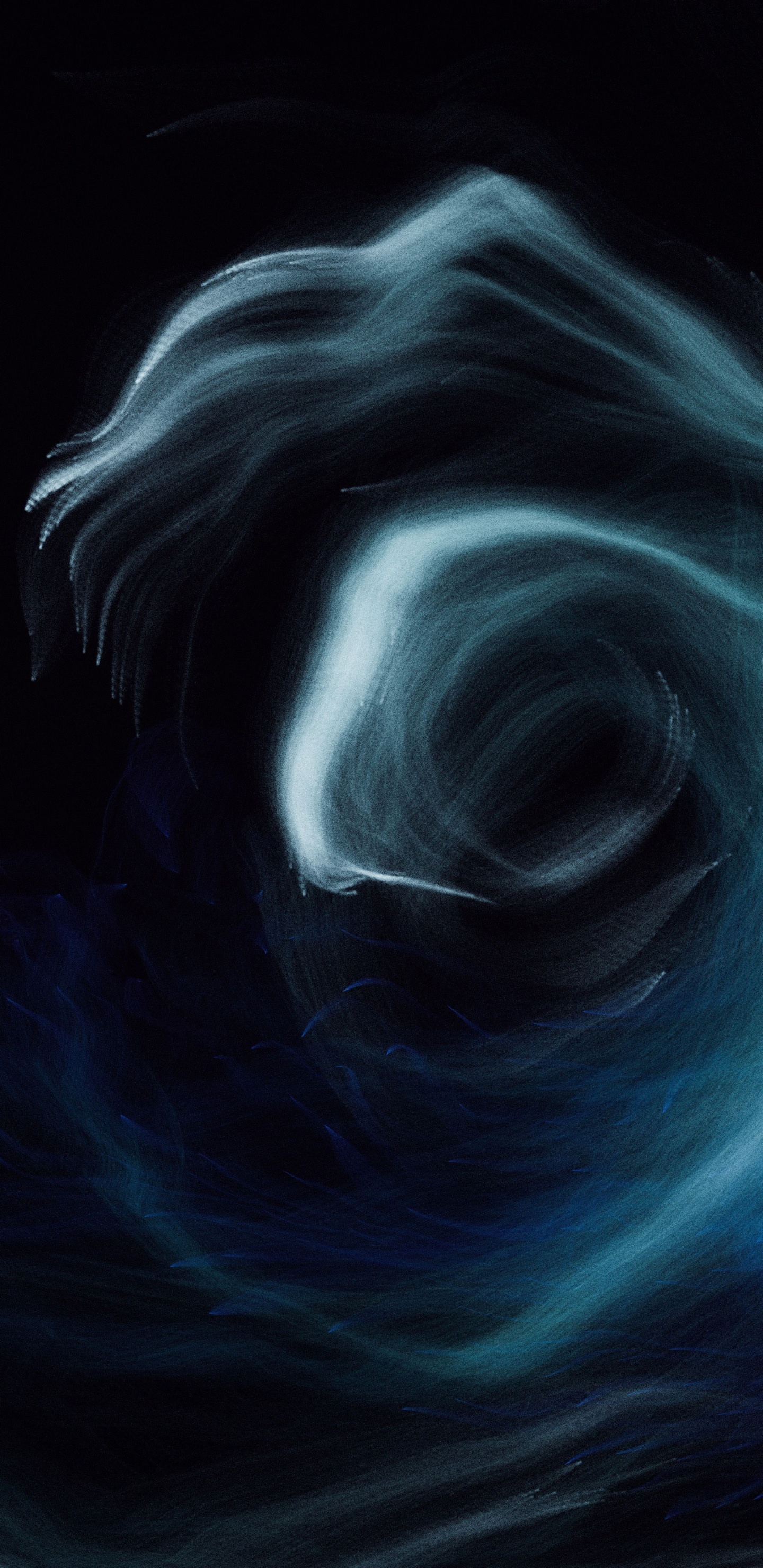 绘画, 艺术, 电蓝色的, 液体, 空间 壁纸 1440x2960 允许