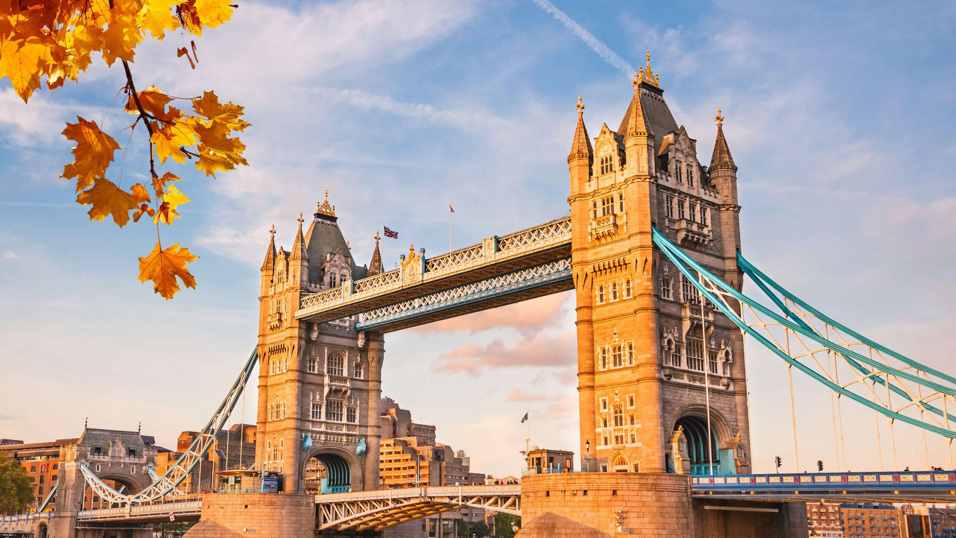 Brown Concrete Bridge Under Blue Sky During Daytime. Wallpaper in 1920x1080 Resolution
