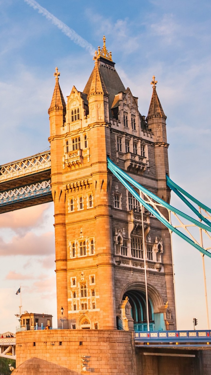 Brown Concrete Bridge Under Blue Sky During Daytime. Wallpaper in 720x1280 Resolution