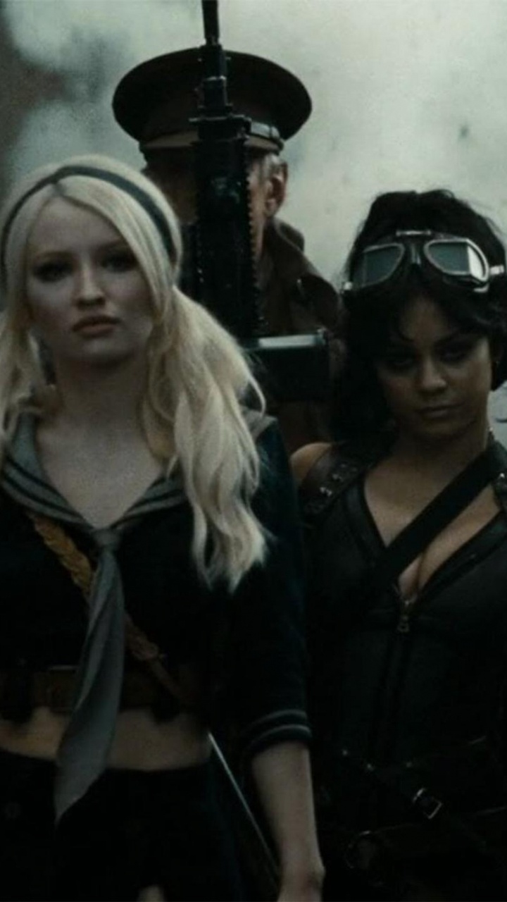 3 Mujeres en Chaqueta de Cuero Negro. Wallpaper in 720x1280 Resolution