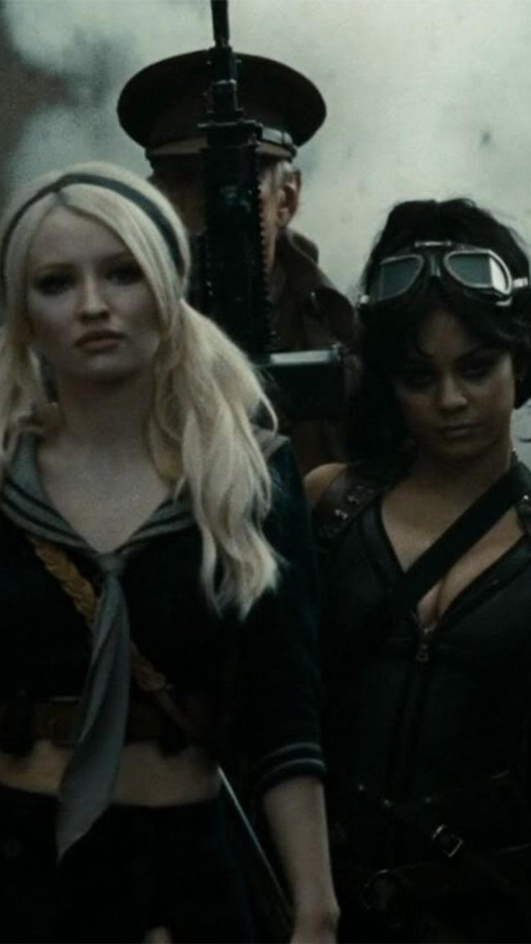 3 Women in Black Leather Jacket. Wallpaper in 750x1334 Resolution