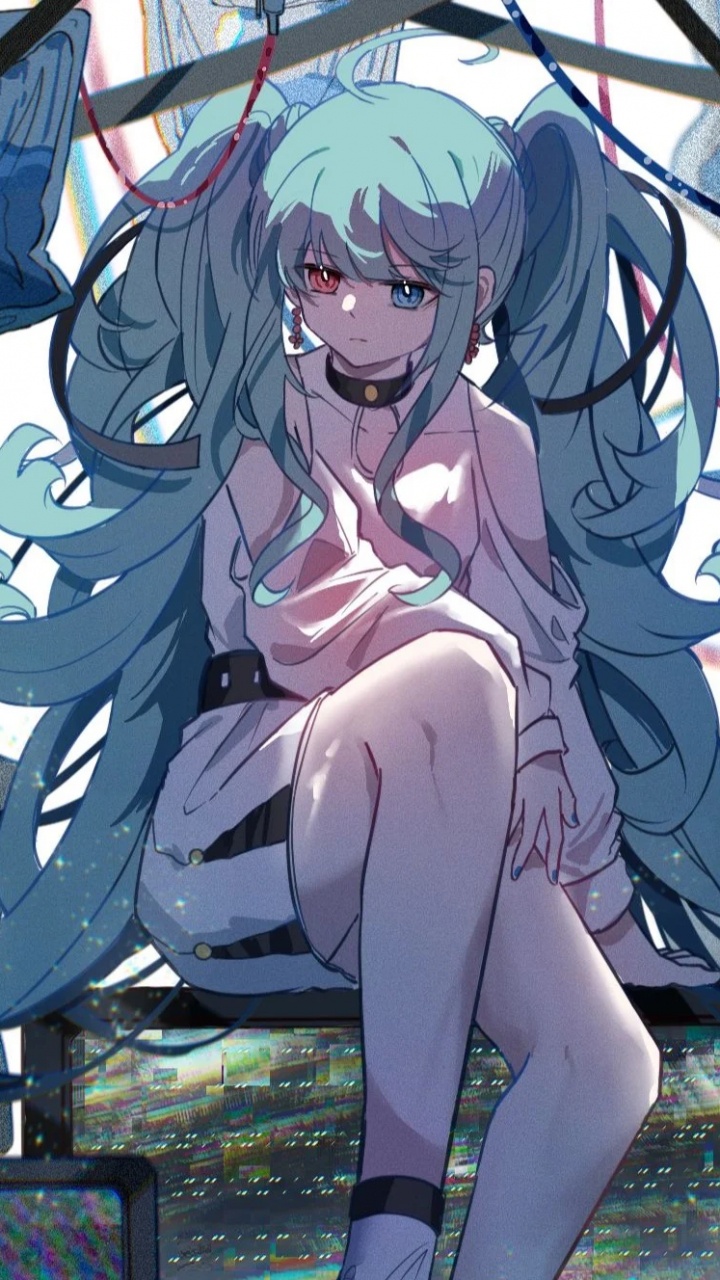 de Dibujos Animados, Hatsune Miku, Vocaloid, Hatsune, Miku. Wallpaper in 720x1280 Resolution