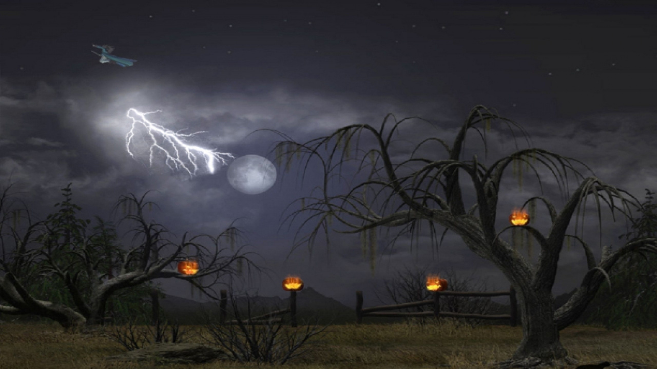 Ambiente, Luna, Medianoche, Halloween. Wallpaper in 1280x720 Resolution