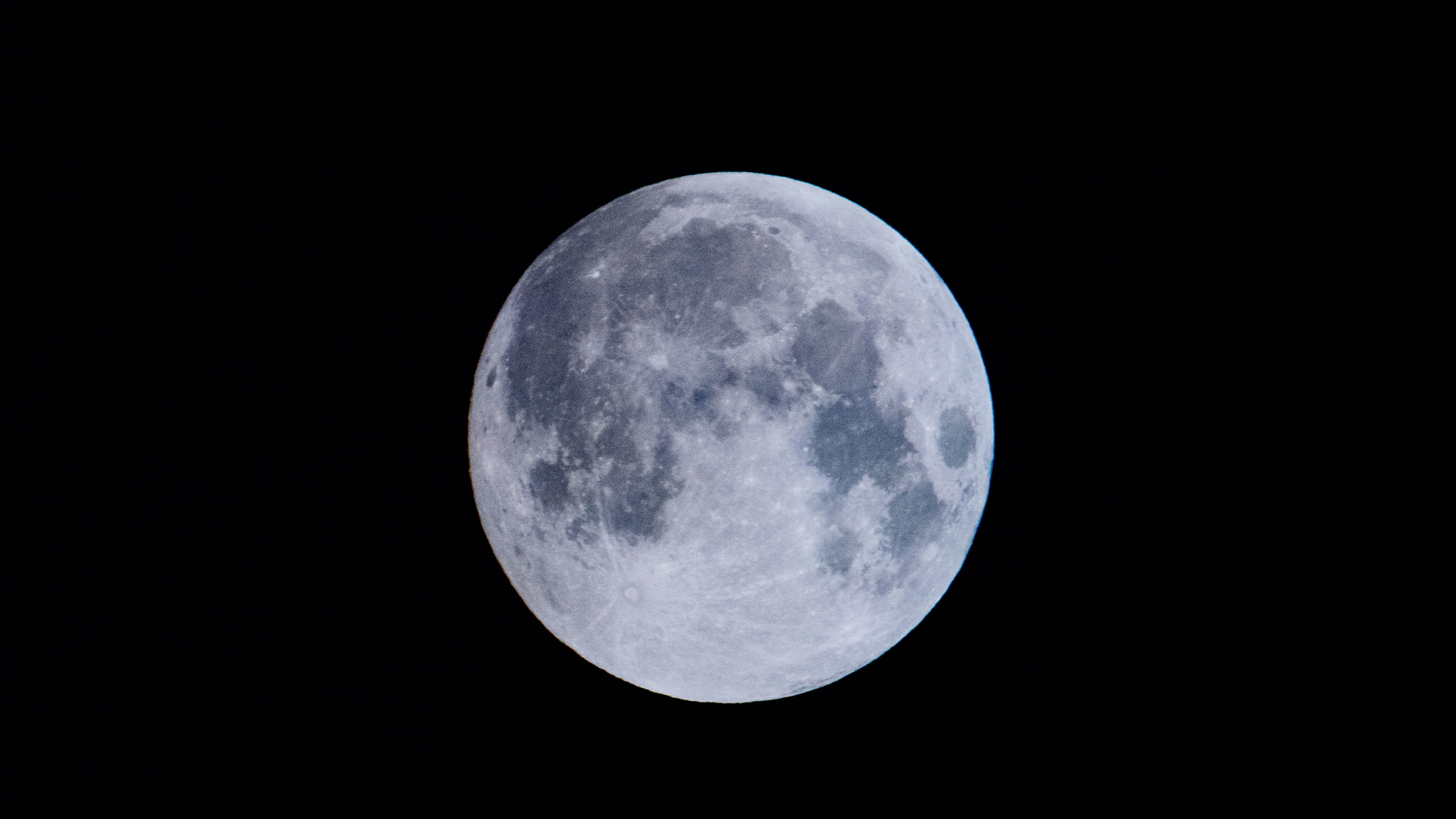 Luna Llena en el Cielo. Wallpaper in 2560x1440 Resolution