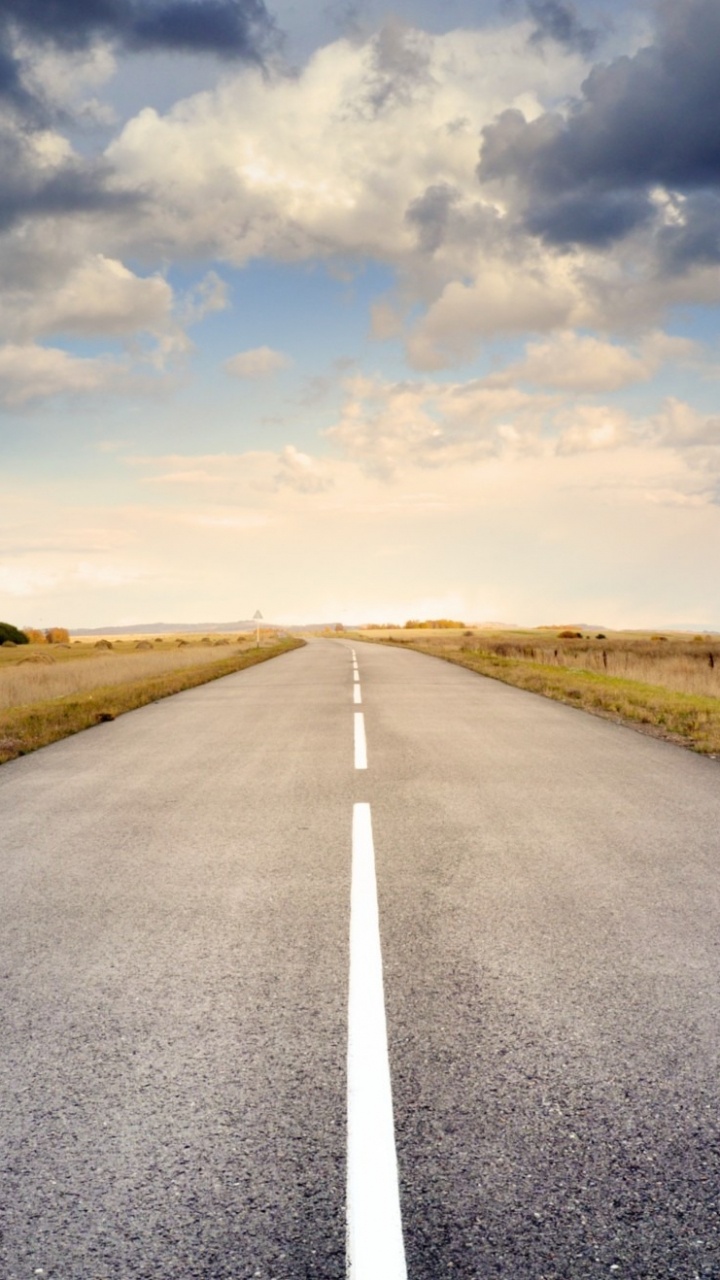 Route, Paysage Naturel, Horizon, Asphalt, la Journée. Wallpaper in 720x1280 Resolution