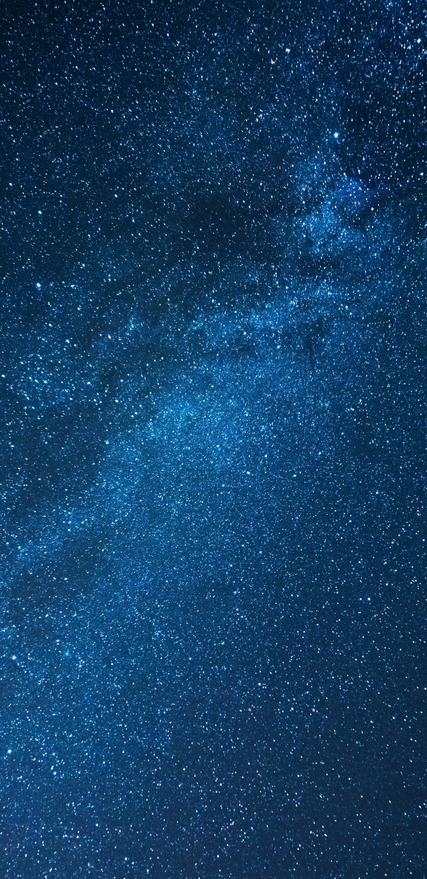 Blau-weißer Sternenhimmel. Wallpaper in 1440x2960 Resolution