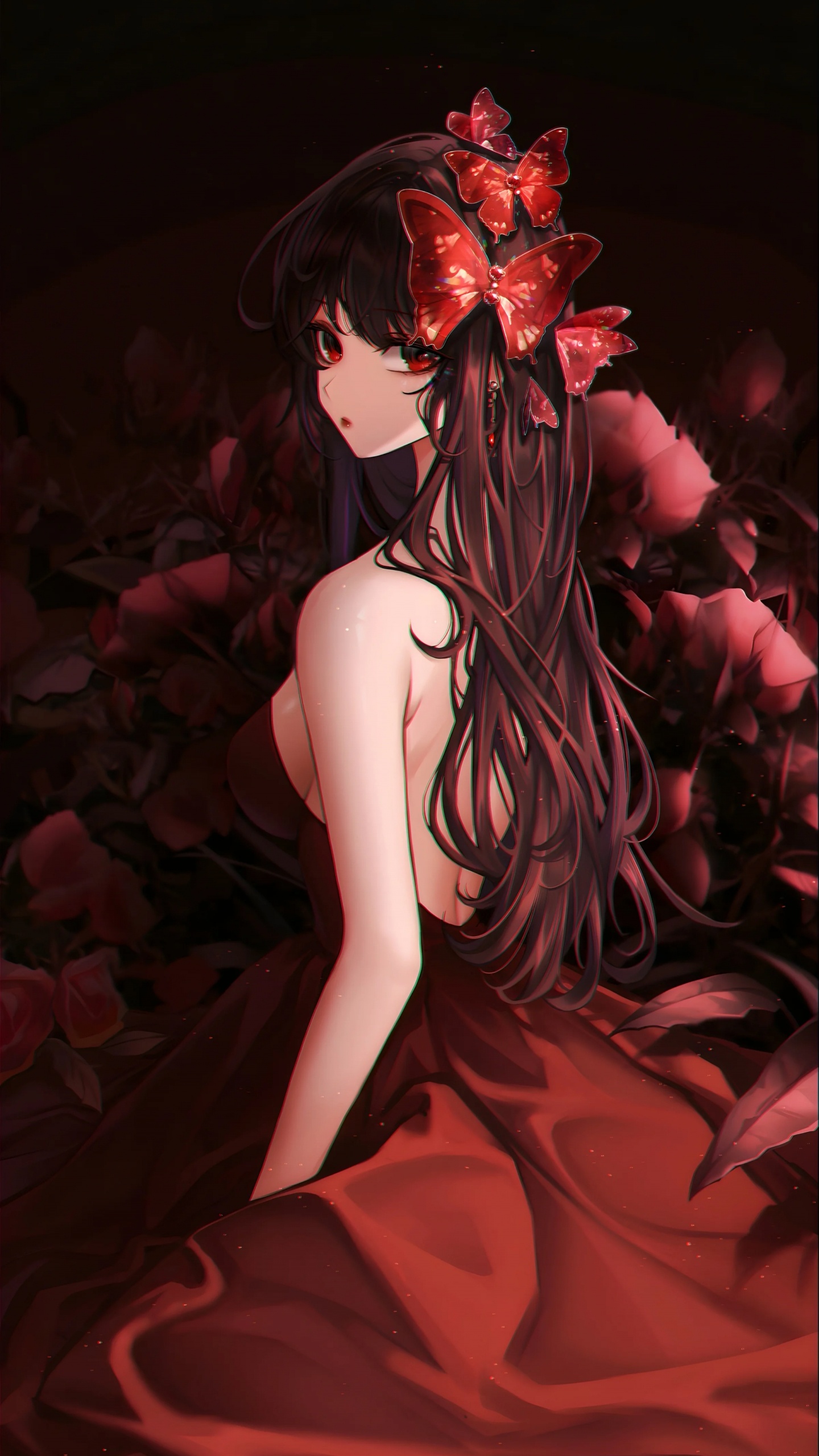 Zeichentrickfilm, Anime-Kunst, Anime-Stil, Ärmel, Frisur. Wallpaper in 1440x2560 Resolution