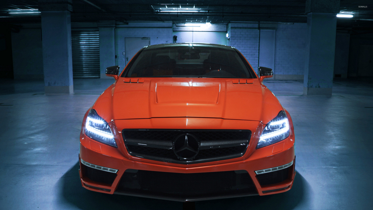 Roter Bmw m3 in Garage Geparkt. Wallpaper in 1280x720 Resolution