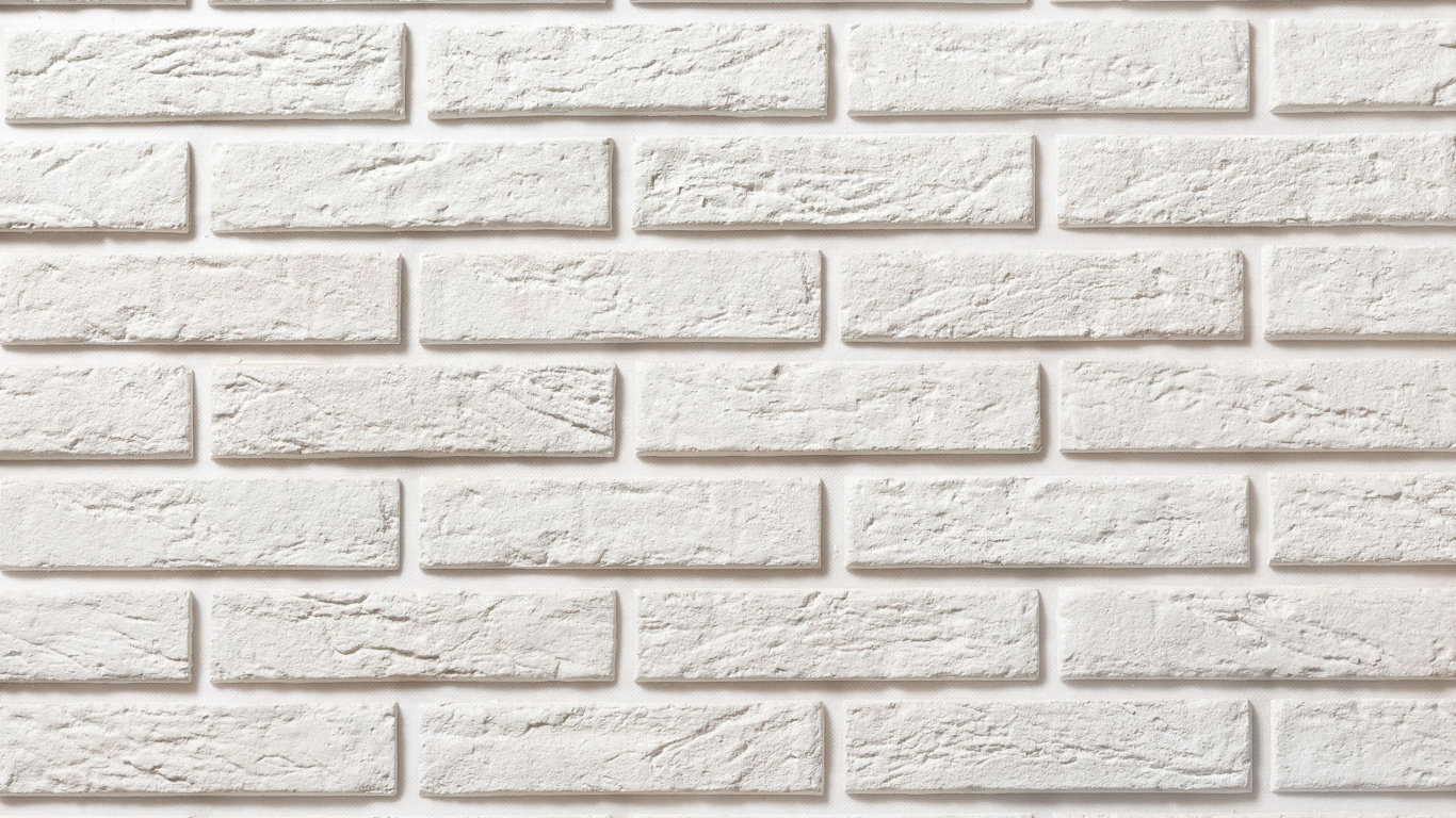 Mur de Briques Marron et Blanc. Wallpaper in 1366x768 Resolution