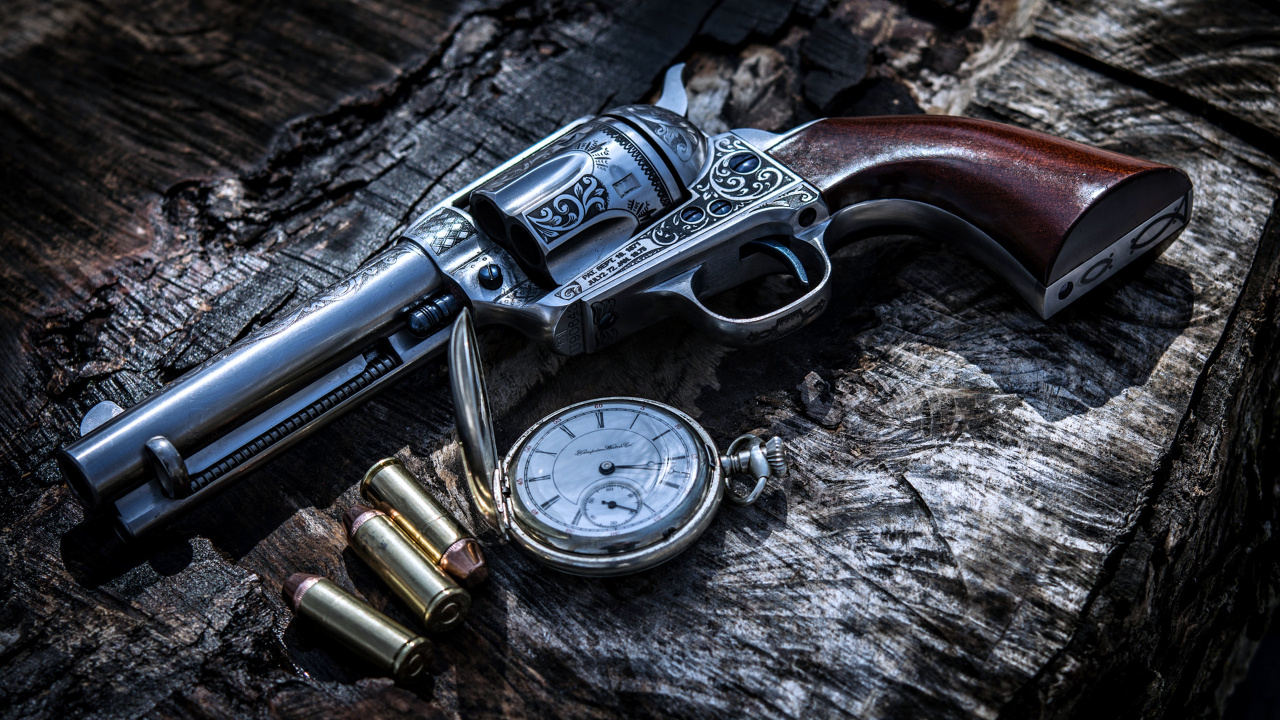 Gun, Firearm, Revolver, Trigger, Gun Barrel. Wallpaper in 1280x720 Resolution