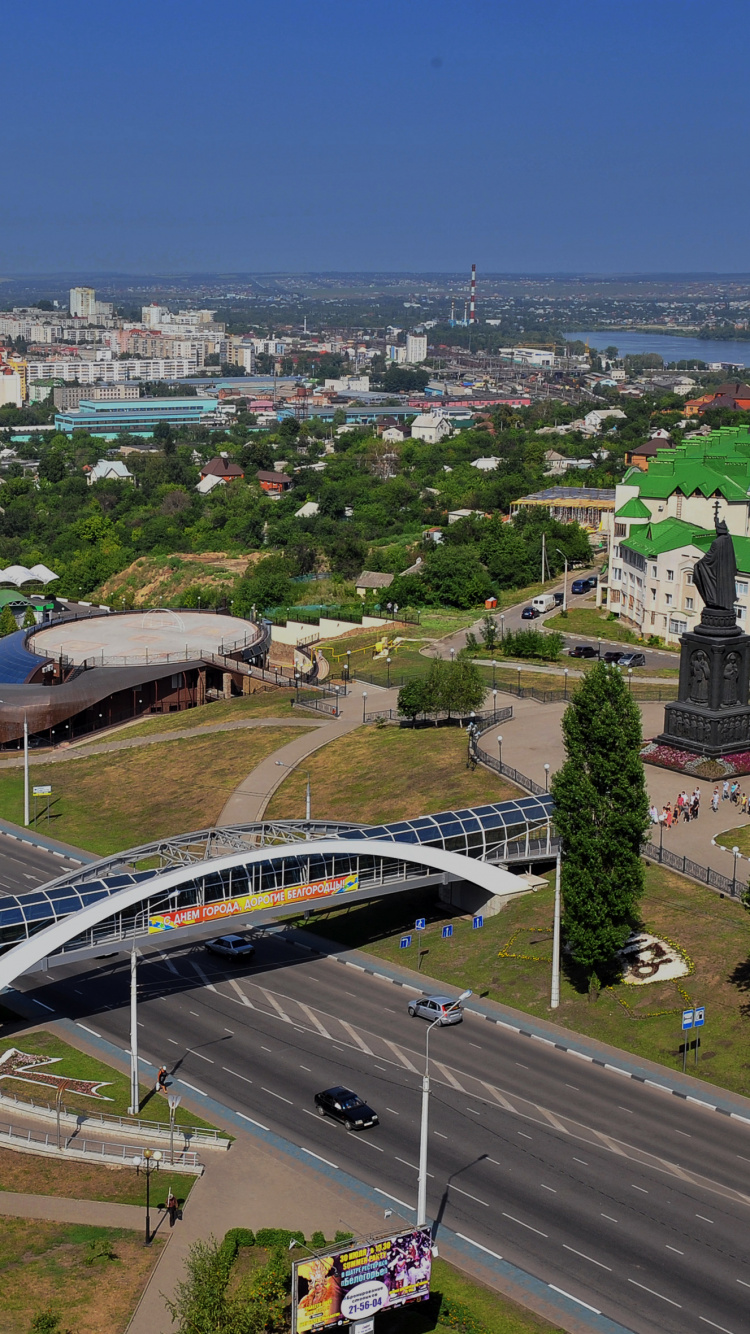 White and Black Bridge Over The City During Daytime. Wallpaper in 750x1334 Resolution