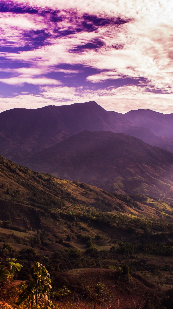 Green and Brown Mountains Under Cloudy Sky During Daytime. Wallpaper in 720x1280 Resolution