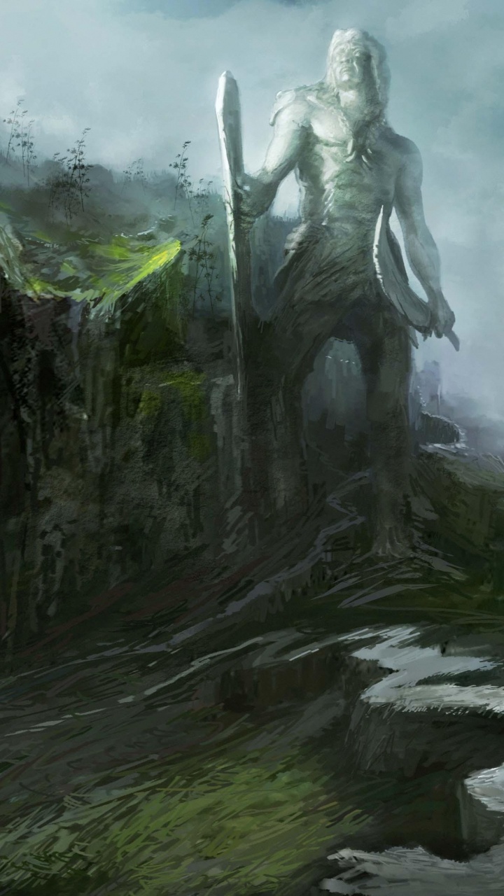 Weiße Wasserfälle Auf Grüner Wiese Tagsüber. Wallpaper in 720x1280 Resolution