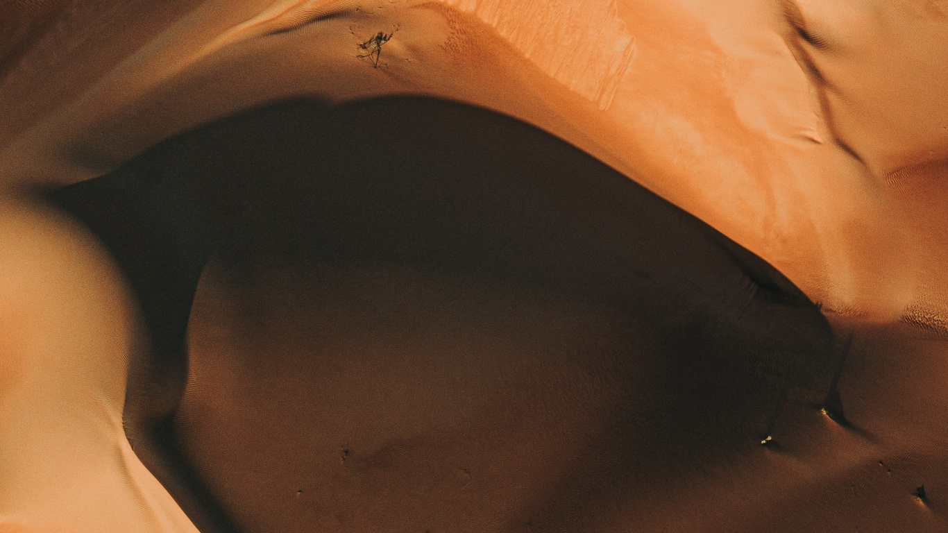 ERG, Les Desserts, Orange, Eoliennes Relief, Sand. Wallpaper in 1366x768 Resolution