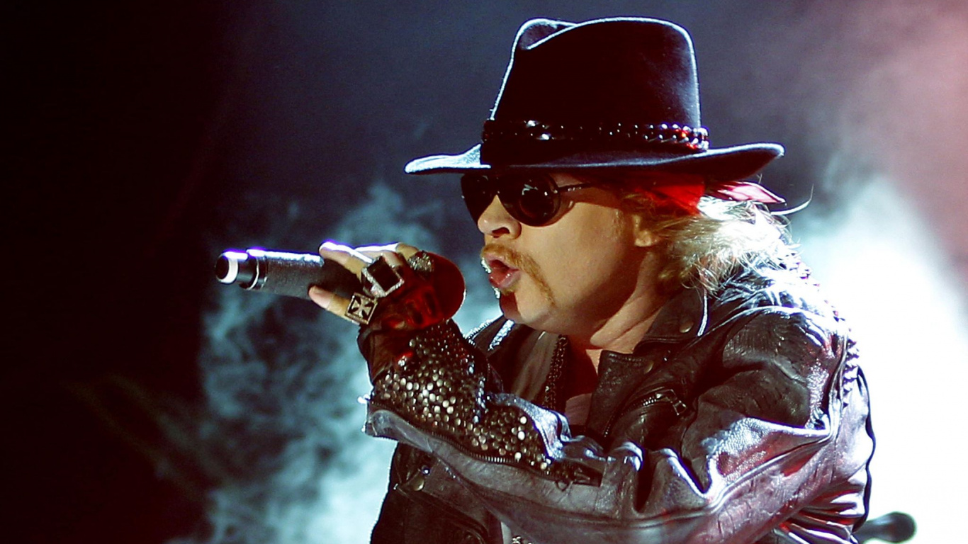 Axl Rose, Guns N Roses, ac Dc, Rendimiento, el Artista de Música. Wallpaper in 1366x768 Resolution
