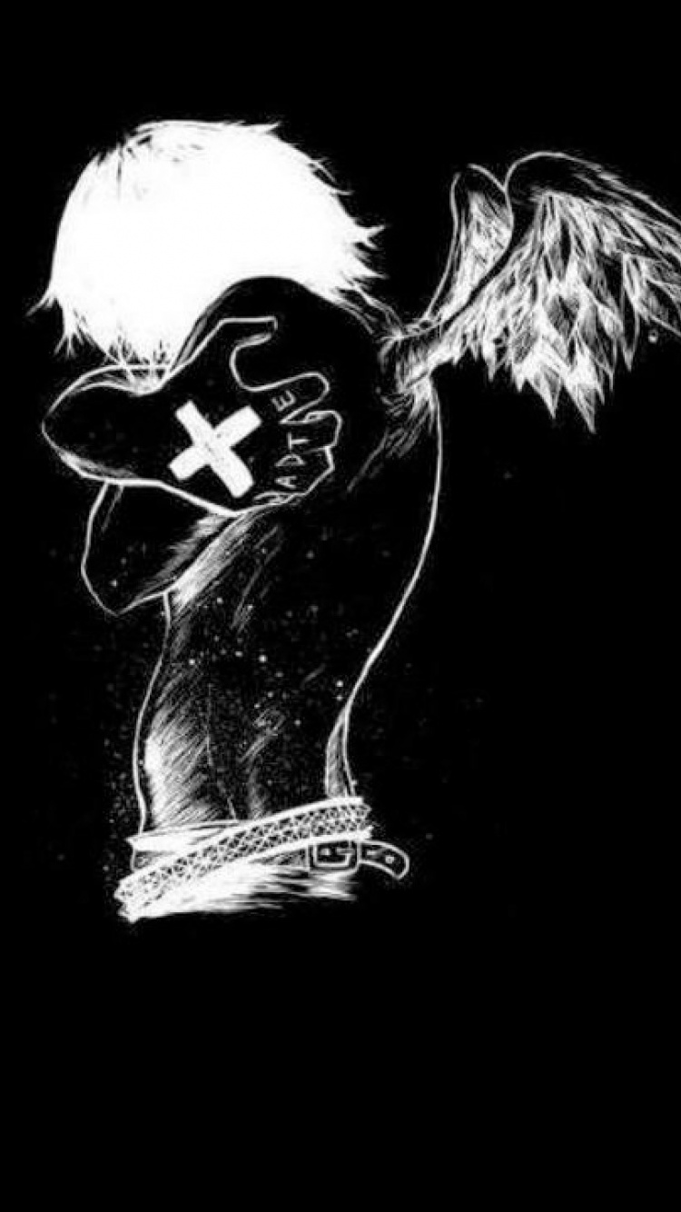 Croquis de Femme Noir et Blanc. Wallpaper in 750x1334 Resolution