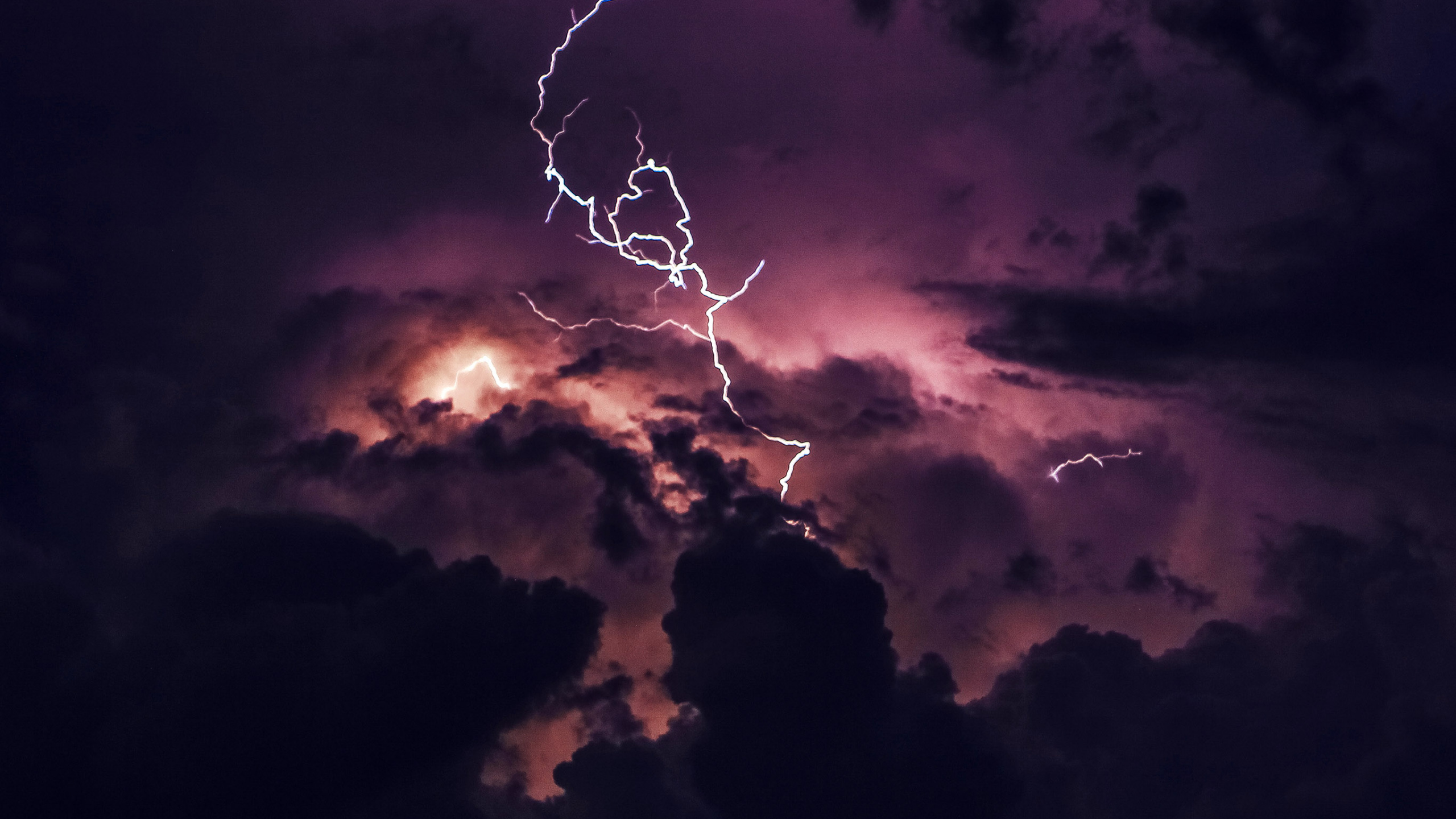 Mur, Foudre, Atmosphère, Thunder, Orage. Wallpaper in 2560x1440 Resolution