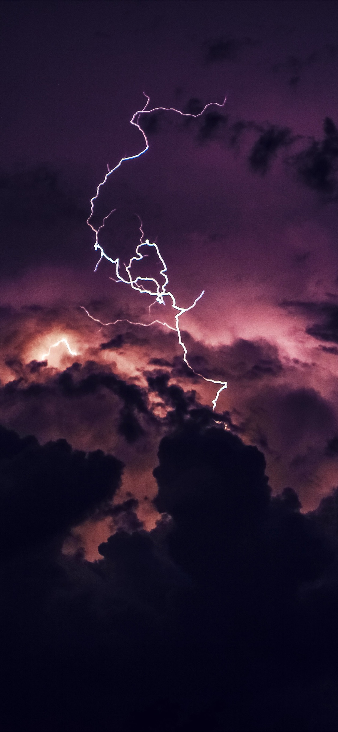 Wall Murals, Wall, Cloud, Lightning, Atmosphere. Wallpaper in 1125x2436 Resolution