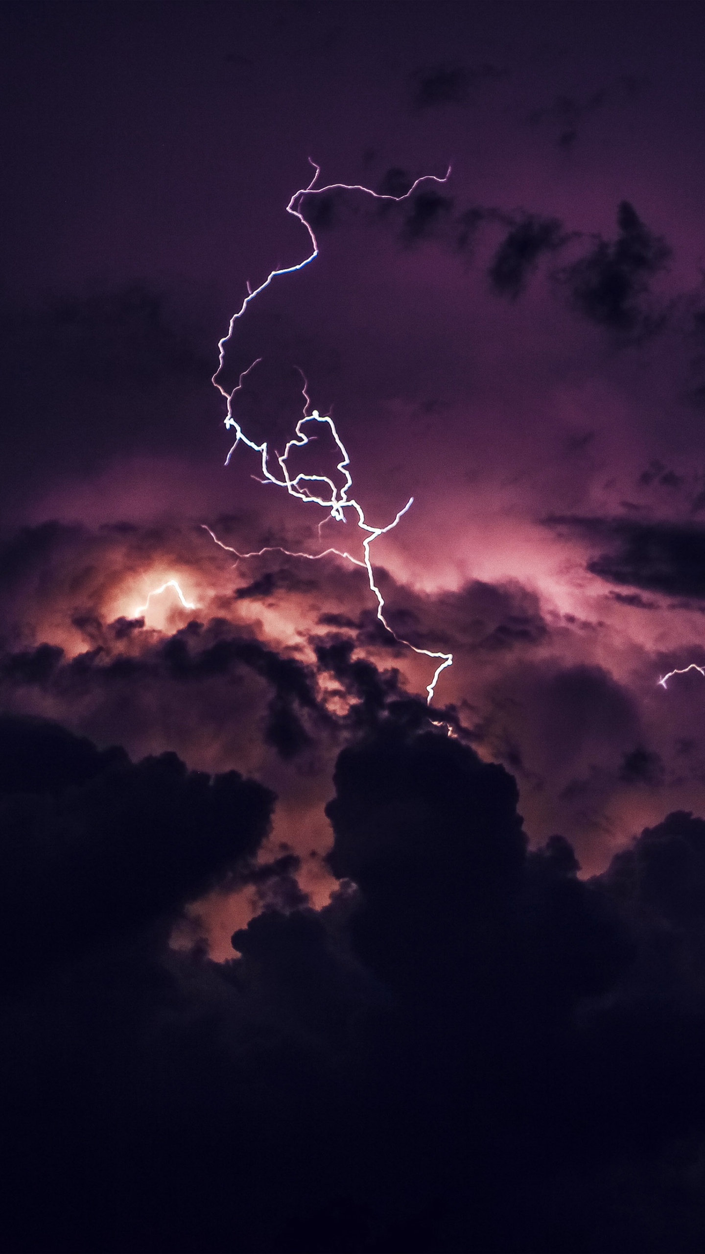 Wand, Cloud, Blitz, Atmosphäre, Donner. Wallpaper in 1440x2560 Resolution