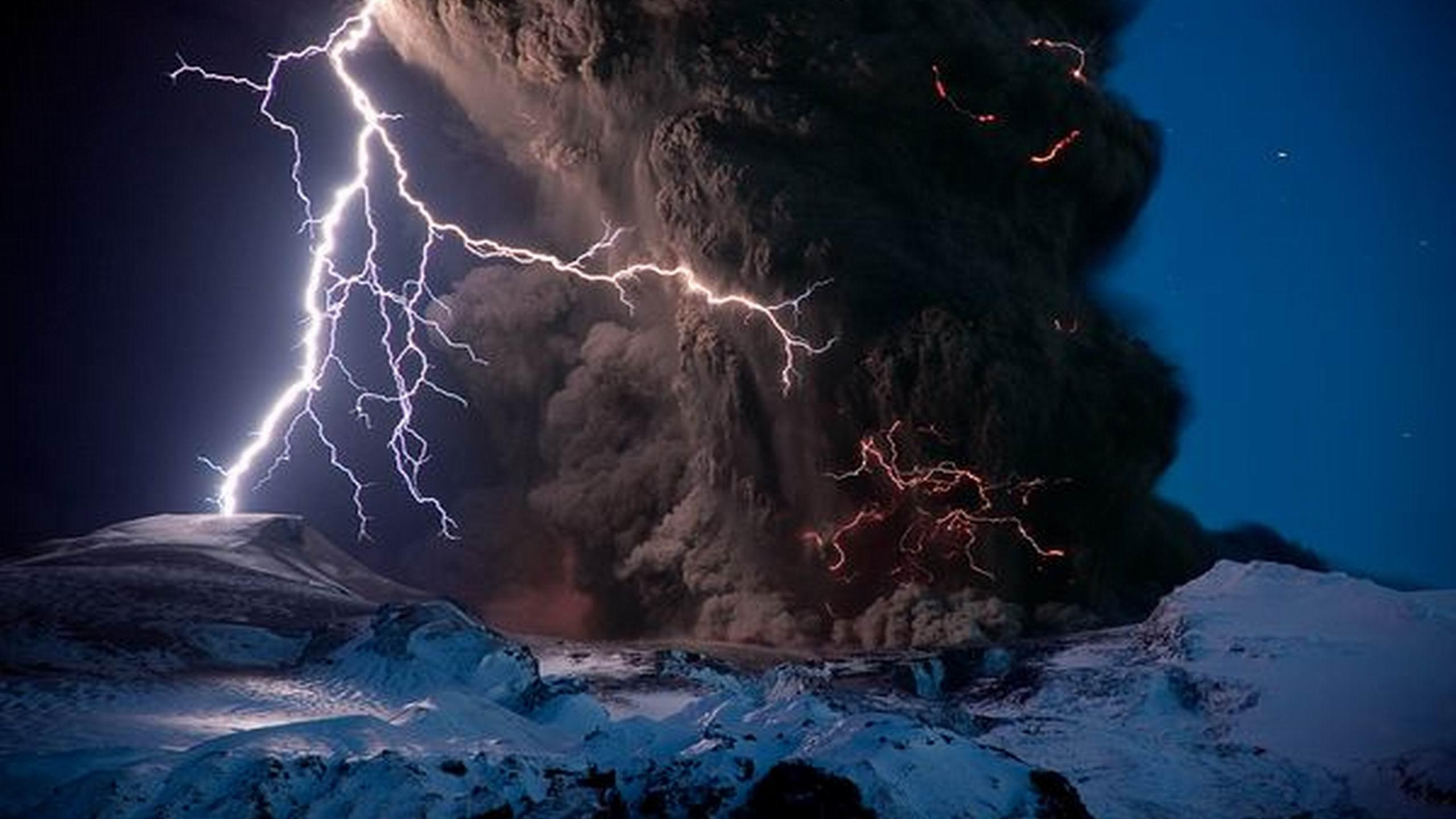 天气, 闪电, 风暴, 雷雨, 性质 壁纸 2560x1440 允许