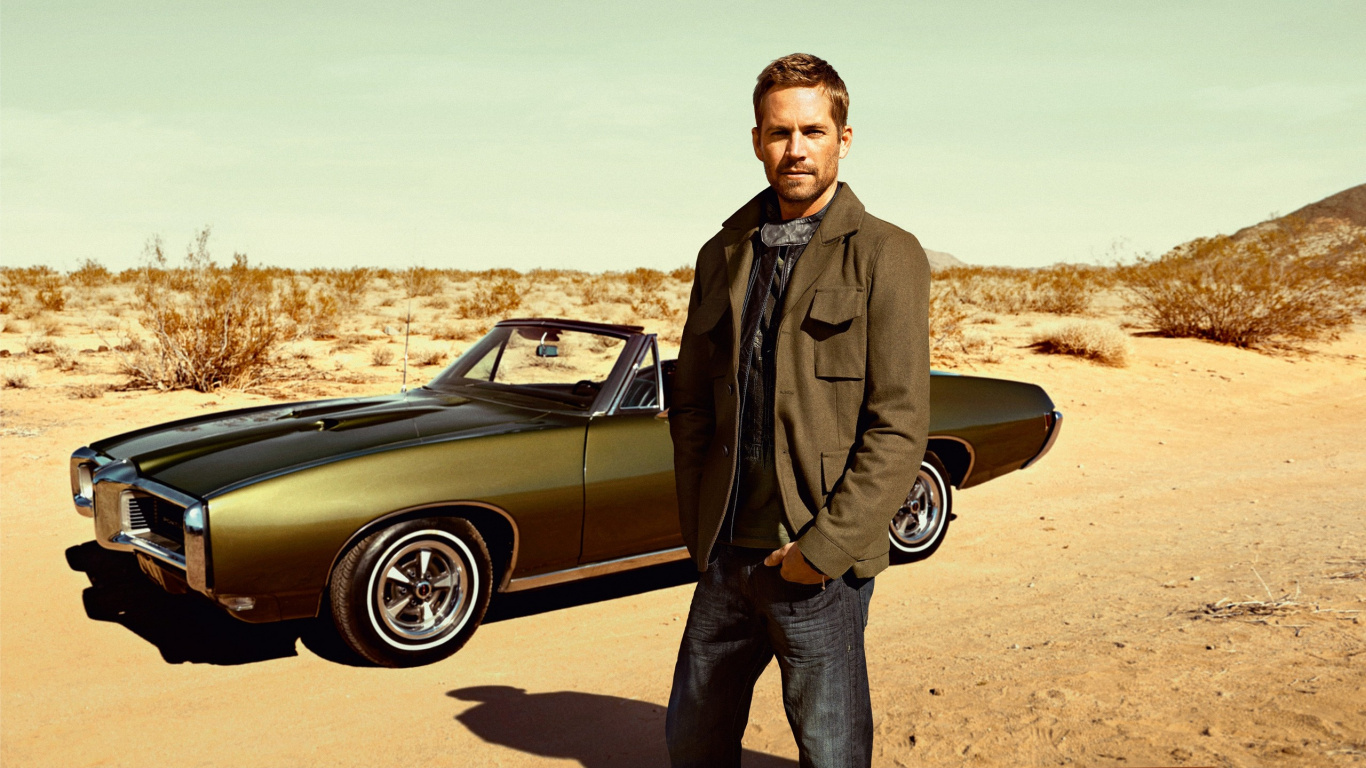 Paul Walker, Furious 7, Auto, Antique Car, Brand. Wallpaper in 1366x768 Resolution