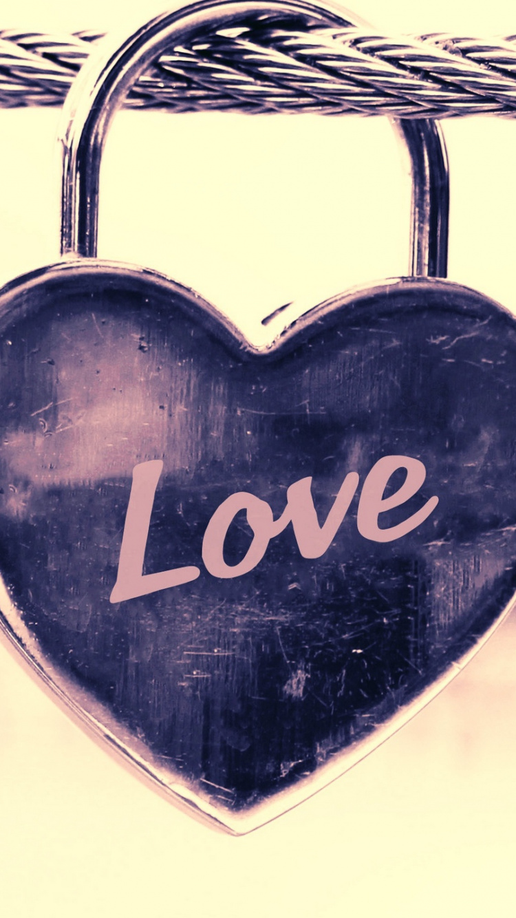 Cadenas, Cœur, Amour, Médaillon, Pendentif. Wallpaper in 750x1334 Resolution