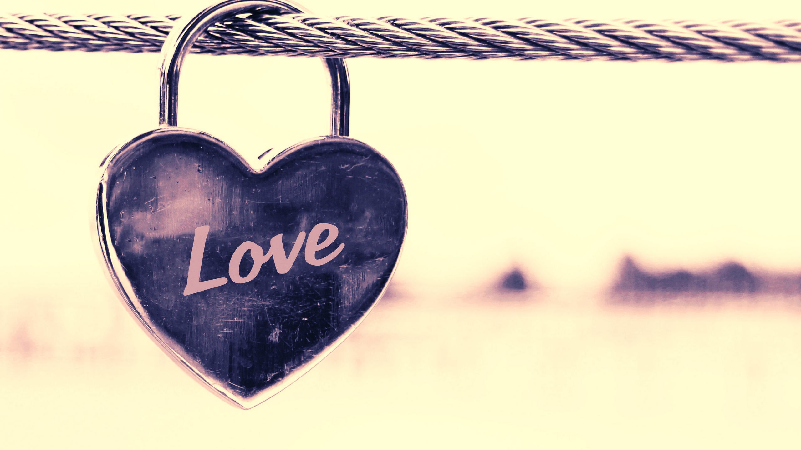 Padlock, Heart, Love, Locket, Pendant. Wallpaper in 2560x1440 Resolution